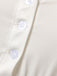 White 1950s Solid Ruched Square Neck Puff Crop Blouse