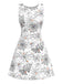 Black & White 1960s Horror Spider Web Dress