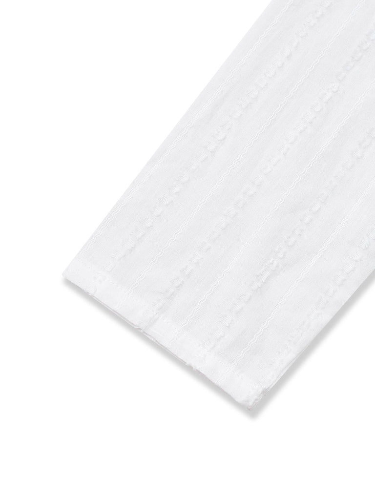 [Pre-Sale] 1930s Cotton Ruffle Collar Bow Tie Gingham Jumpsuit