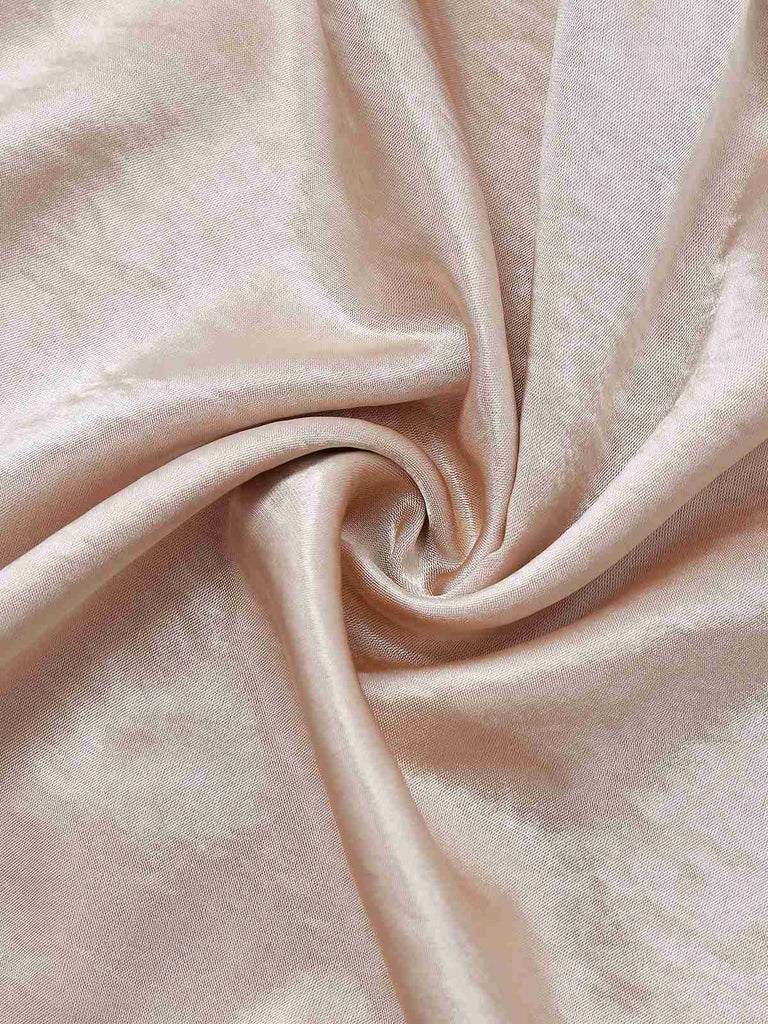 [Pre-Sale] Champagne 1950s Pearlescent Satin Waist Pleated Dress