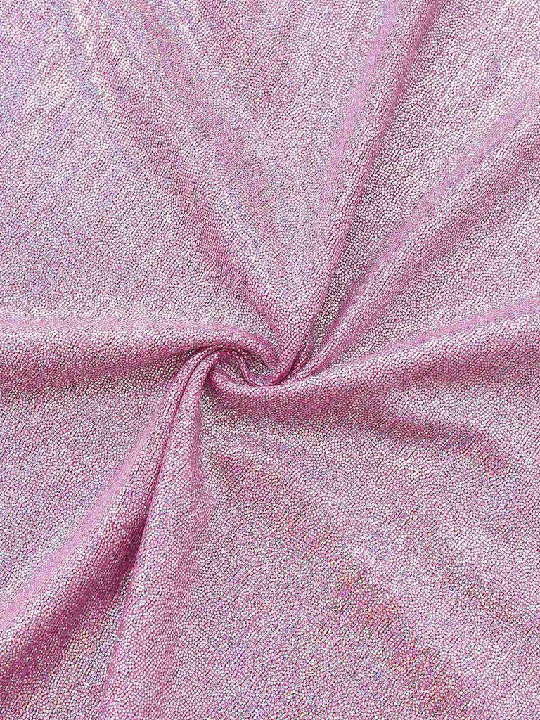 [Pre-Sale] Pink 1970s Flashing Tight Tassel Wide-Leg Jumpsuit