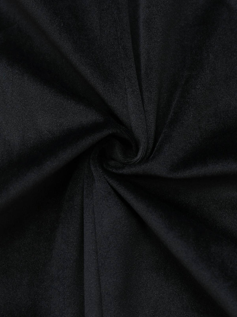 Black 1950s Embroidered Floral Victoiran Style Jacket