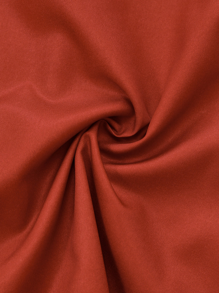 Red 1950s Guitar & Notes Lapel Dress