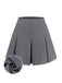 [Pre-Sale] Gray 1960s Solid Pleated Mini Skirt