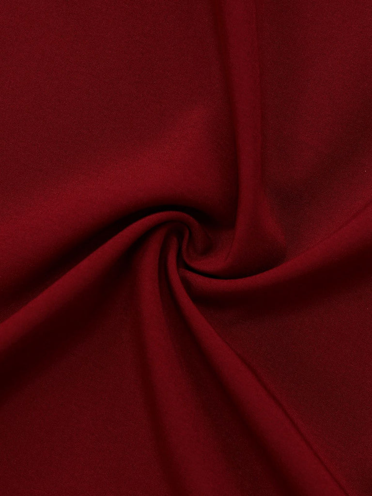 1930s Solid Chiffon Criss Cross Strapless Convertible Dress