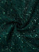 Green 1930s Twisted Sequin Mesh Dress