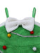 [Pre-Sale] Green 1930s Christmas Tree Pom-Pom Bow Jumpsuit