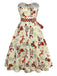[Pre-Sale] 1950s Christmas Candy Cane Santa Bow Strapless Dress