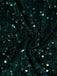 Green 1960s Off-Shoulder Sequined Feather Bodycon Dress