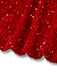 Red 1960s Sequined Bow Round Neck Long Sleeve Dress
