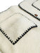 Beige 1950s Faux-Wool Binding Pocket Vest