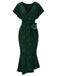 [Pre-Sale] Green 1930s Gingerbread Man Pom Pom Mermaid Dress