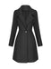 1940s Solid Faux Wool Wide Lapel Swing Coat