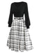 [Pre-Sale] 2PCS 1950s Lantern Sleeve Knitted Top & Cotton Pleated Skirt