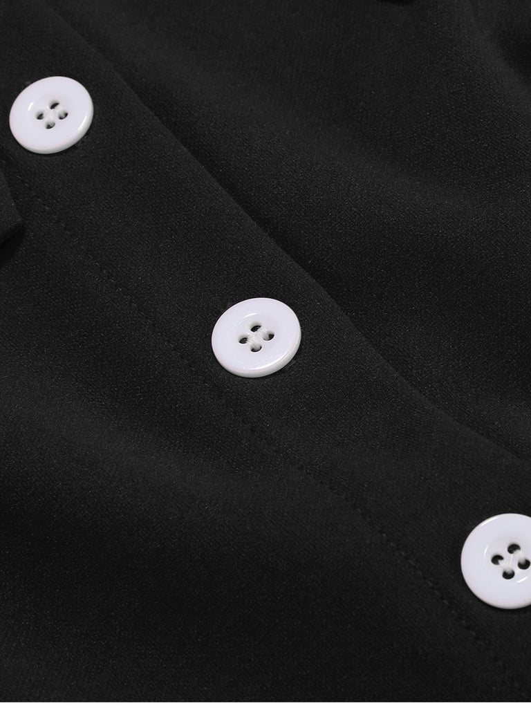 1950s Polka Dot Bow Swing Dress