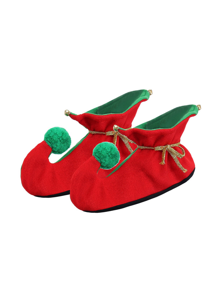 Red 1950s Christmas Elf Costume Set