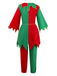 Red 1950s Christmas Elf Costume Set