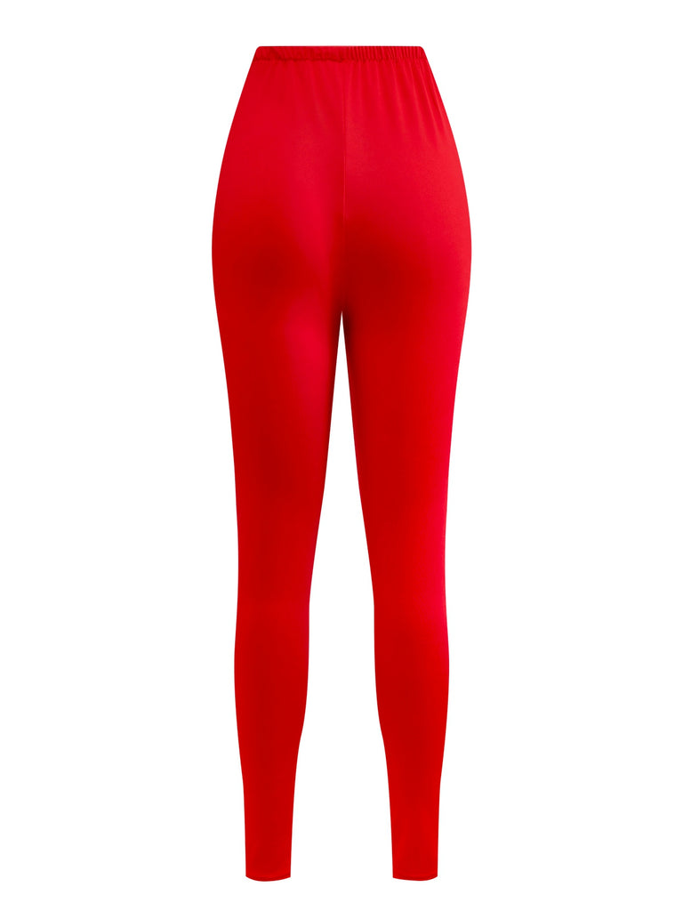 Pink 1950s Christmas Elf Plush-Edged Dress Set