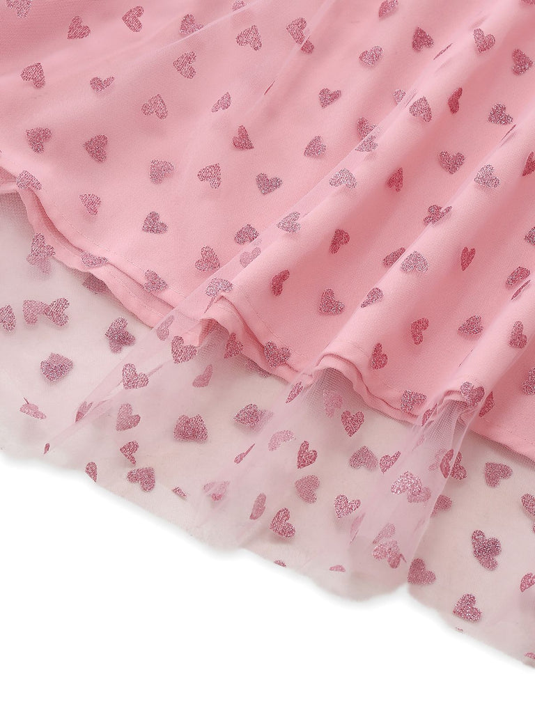 Green 1950s Glitter Shoulder Tie Ruched Dress