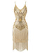 [Pre-Sale] 1920s Sequin Fringe Spaghetti Strap Flapper Dress