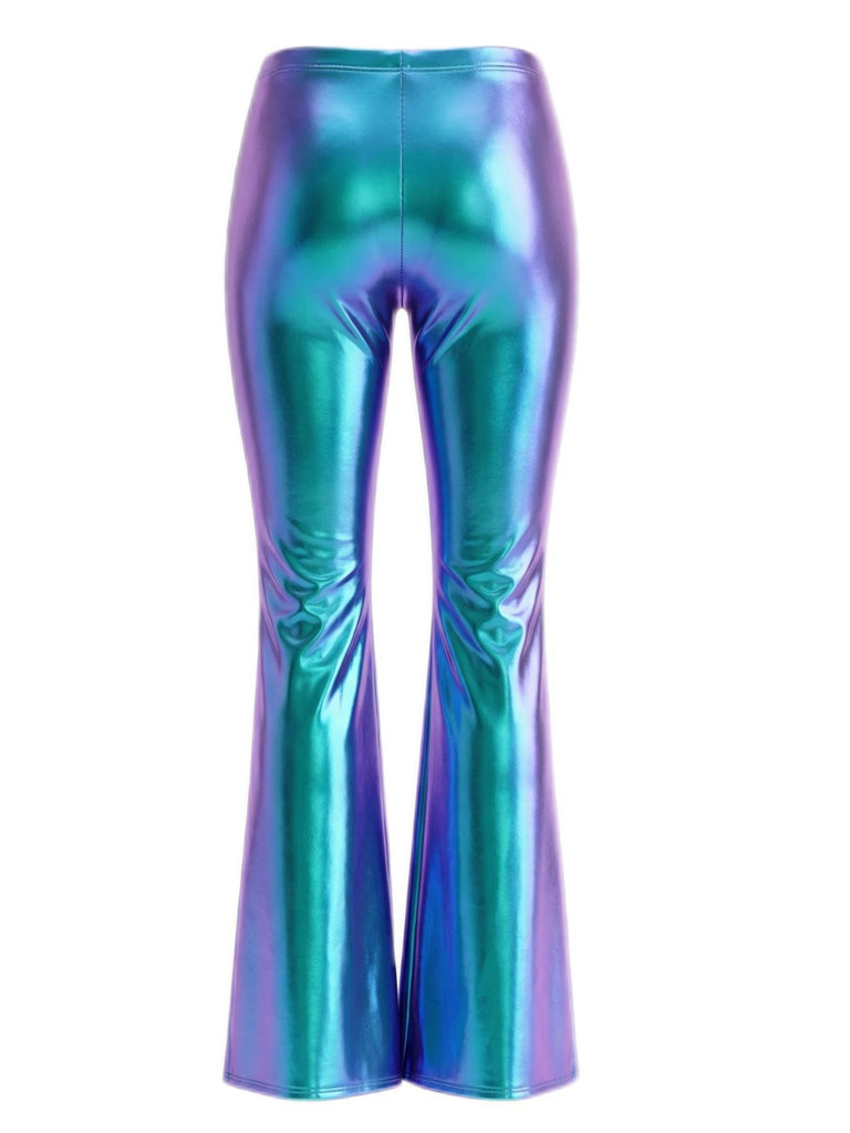 1970s Carnival Disco Flare Leg Pants