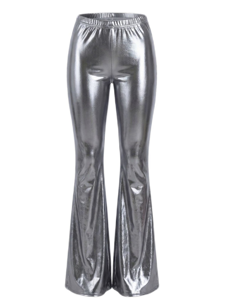1970s Carnival Disco Flare Leg Pants