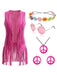 1970s Faux Suede Tassel Disco Vest Set