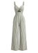 Blue 1950s Striped Twisted Hollow V-Neck Jumpsuit, vintage romper, retro jumpsuit - perfect for women who love vintage and retro fashion