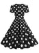 1950s Short Sleeve Sweetheart Neck Rose Swing Dress, vintage dress, retro fashion, rockabilly, pin-up fashion - perfect for women who love vintage and retro fashion