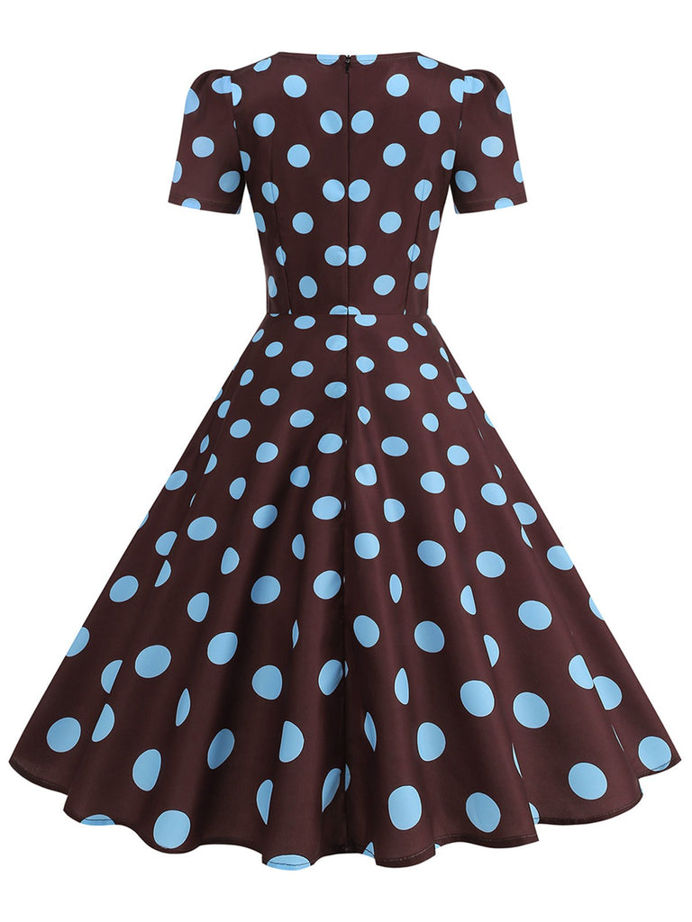 1950s Short Sleeve Sweetheart Neck Rose Swing Dress, vintage dress, retro fashion, rockabilly, pin-up fashion - perfect for women who love vintage and retro fashion