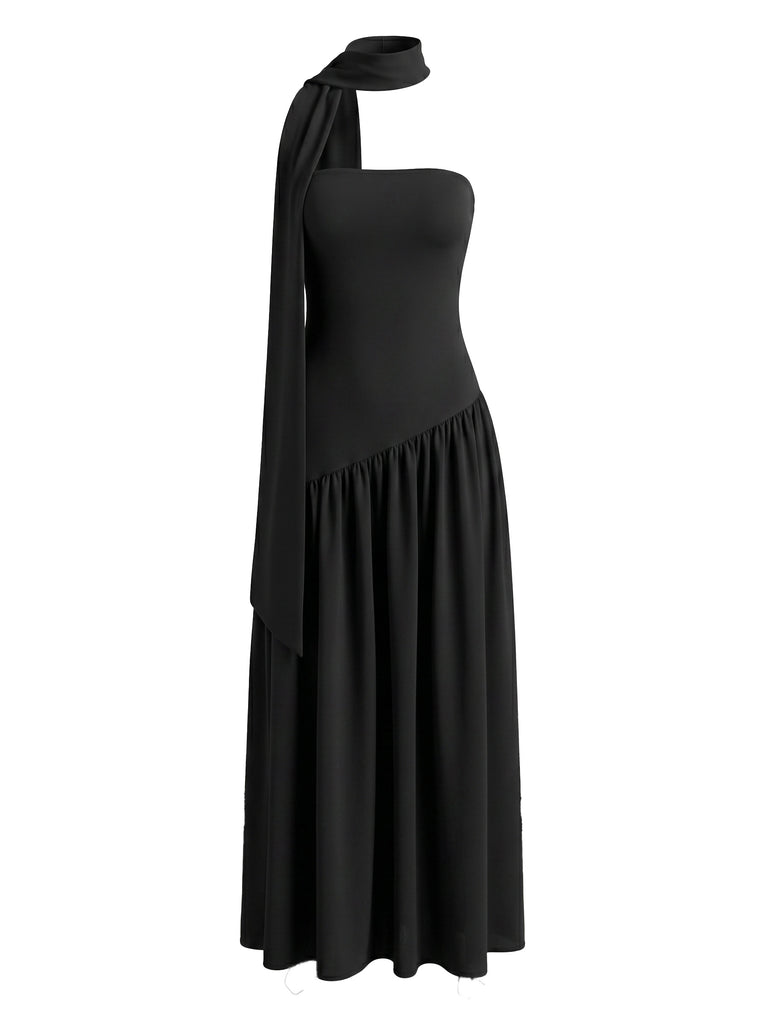 Elegant Black 1930s Vintage Dress 1