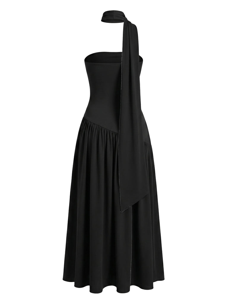 Elegant Black 1930s Vintage Dress 2