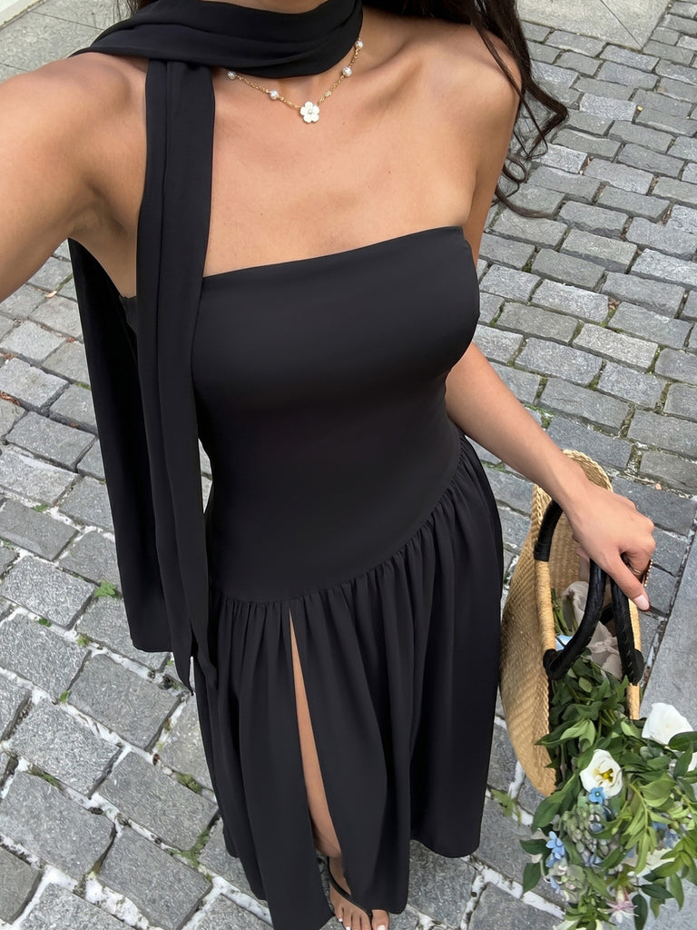 Elegant Black 1930s Vintage Dress 4