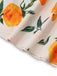 Orange 1950s Vintage Floral V Neck Dress 6