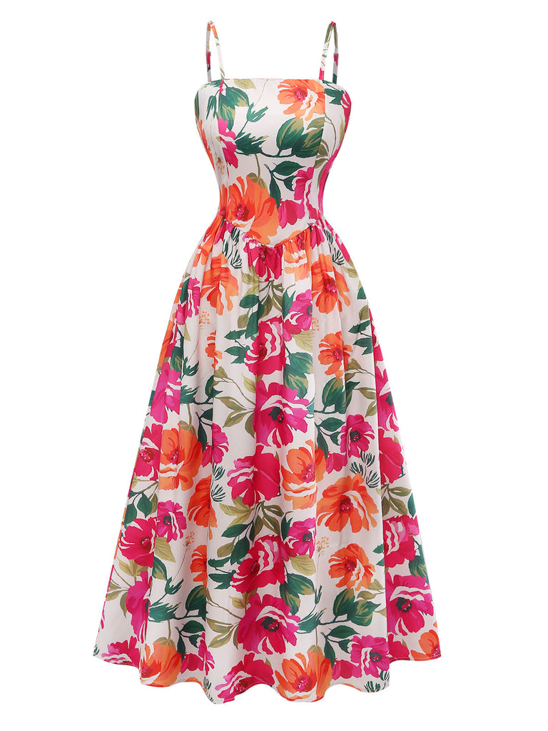 Elegant Pat 1940s Vintage Floral Dress 7