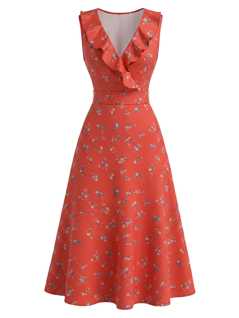 [Pre-Sale] Wine Red 1940s Vintage Retro Dress 3