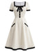 [Pre-Sale] Elegant White 1940s Vintage Dress 2