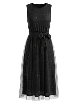 Elegant Black 1950s Vintage Dress 1