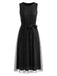 Elegant Black 1950s Vintage Dress 1