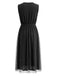 Elegant Black 1950s Vintage Dress 2