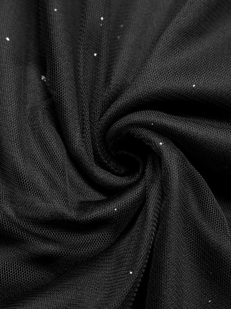 Elegant Black 1950s Vintage Dress 4