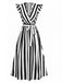 1950s V-Neck Ruffle Belted Swing Dress, vintage dress, retro fashion, rockabilly, pin-up fashion - perfect for women who love vintage and retro fashion