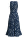 Bohemian Floral Halter Neck Midi Dress 2