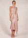 Orange Pink 1930s Satin One Shoulder Scarf Mermaid Dress, vintage dress, retro fashion - perfect for women who love vintage and retro fashion