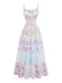 Pat 1950s Floral Lace Patchwork Top