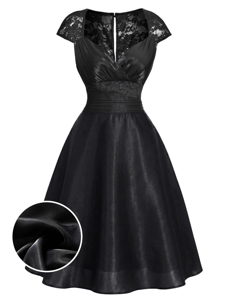 [Pre-Sale] Black 1950s Vintage Retro Dress