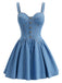 [Pre-Sale] Elegant Dark Blue 1980s Vintage Dress 3