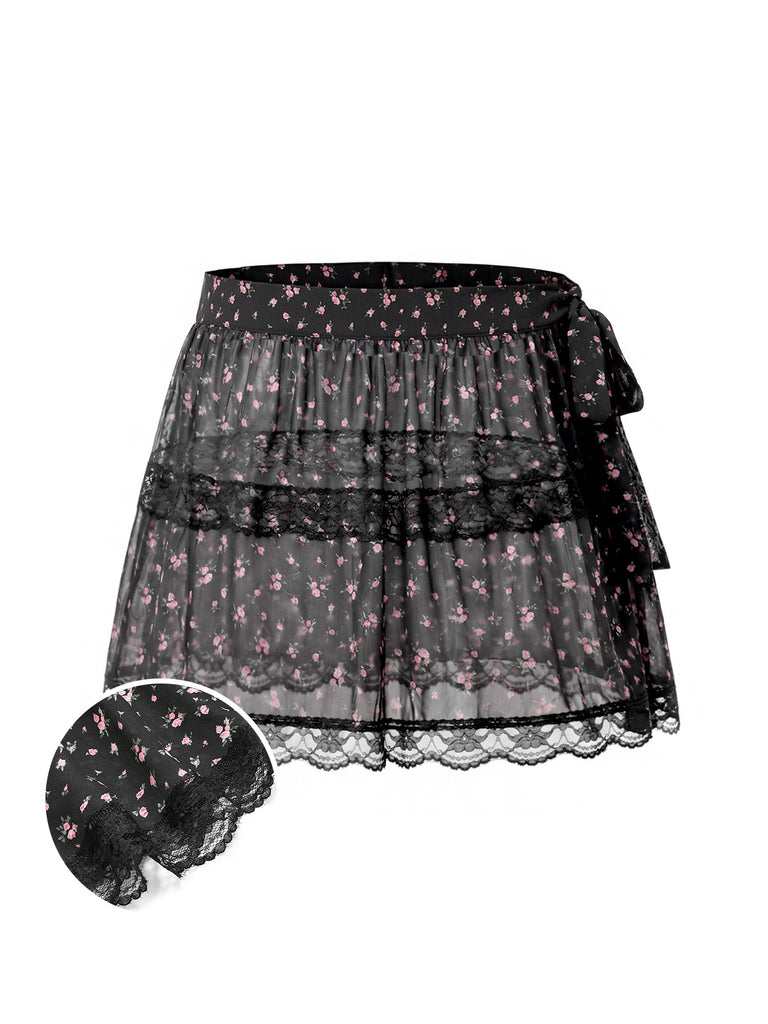 [Pre-Sale] Black 1950s Vintage Retro Skirt