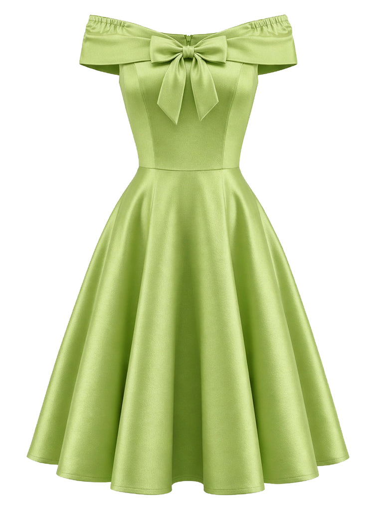 [Pre-Sale] 1950s Bow Mesh Vintage Classic Dress 5