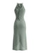 1960s Crochet Halter Cutout Dress